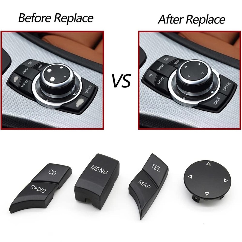jingfei Interior Car IDrive Multimedia Button Button for- X1 X5