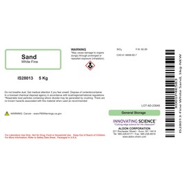 ALDON Fine White Sand, 5kg - Excellent for Experiments That Involve Sand - The Curated Chemical Collection by Innovating Science