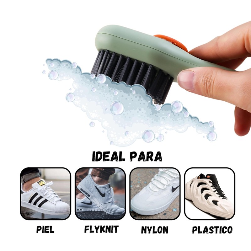 SNEAKERS KLEAN | Cepillo con dispensador de jabón líquido para