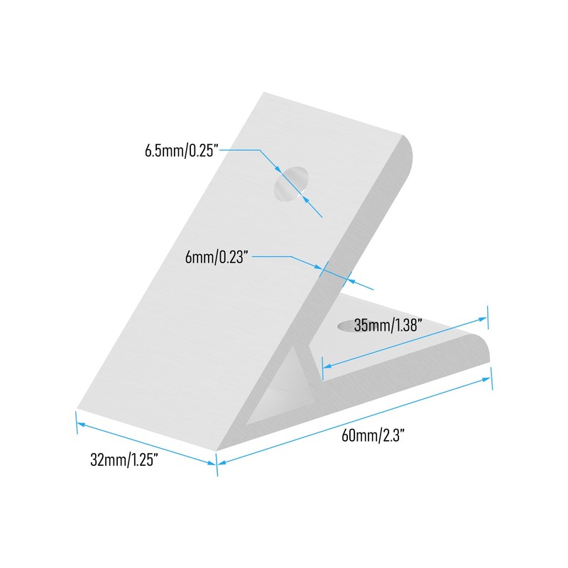 FOCMKEAS 45 Degree Angle 4040 Aluminum Corner Brackets Profile Corner