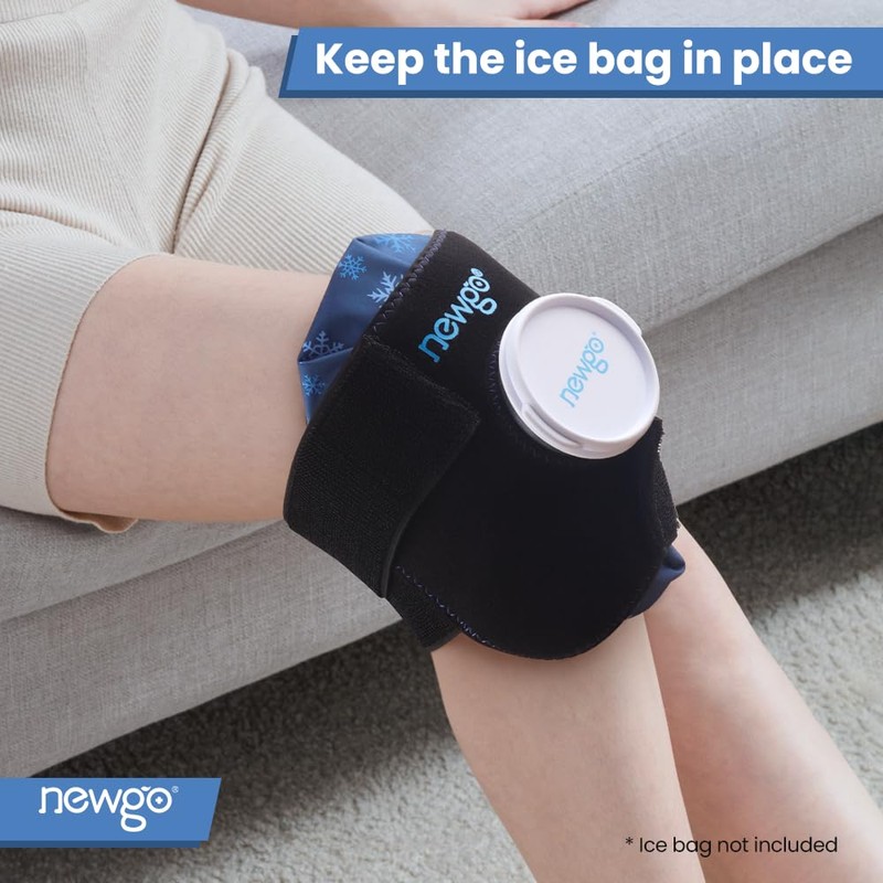 NEWGO Elastic Ice Bag Cold Ice Pack Strap, Adjustable Ice