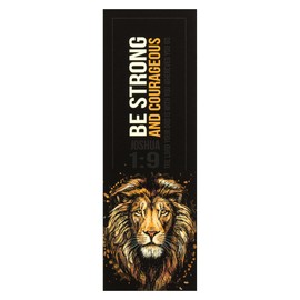 Dicksons Be Strong and Courageous Golden Lion 6.5 inch Paper Bookmark Pack of 12