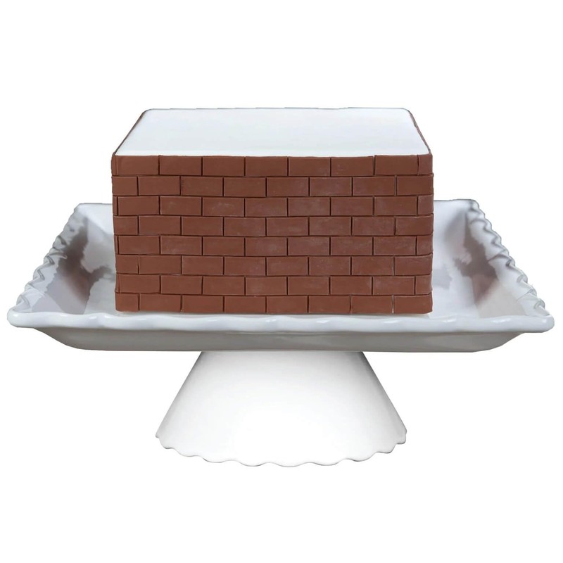 Brick Pattern Cookie Cutter Stamp - Architectural Design Fondant Cutter