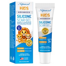 Kids Silicone Scar Gel: Silicone Gel for Scars - Reduces the Appearance of Old and New Scars - Advanced Scar Gel for Face - Body - Scratches - Injuries - Scalds - Burns - Surgery - Kid Friendly - 20g