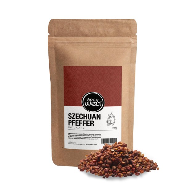 Spicy Welt Szechuan Pepper Red Whole (100 g) - Whole