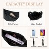 AndThere Crescent Bag for Women Crossbody Bag Nylon Half Moon