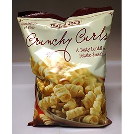 Trader Joe's Crunchy Curls 6 OZ (170g) - A Tasty Lentil & Potato Snack