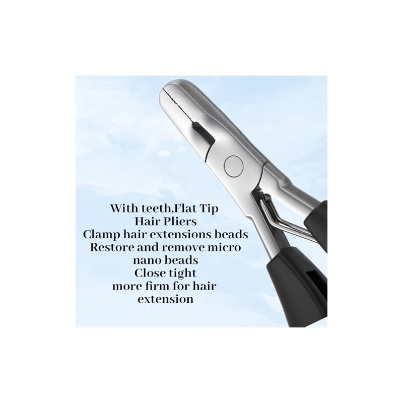 Multi Function Hair Extension Pliers, Fusion Crusher Tool for Keratin