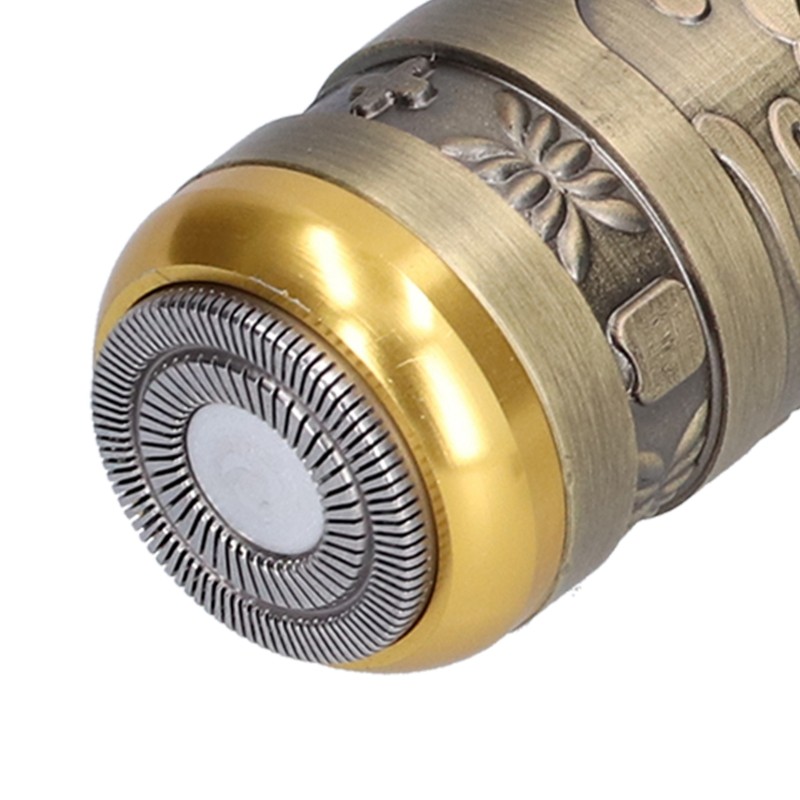 Portable Electric Shaver Bronze Stainless Steel Razor USB Charging Electric