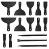 15 Pack Plastic Putty Knife Scraper Set - 6 Sizes