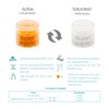 100pcs 2 Gram Food Safe Desiccant Canisters, Indicating [Orange to