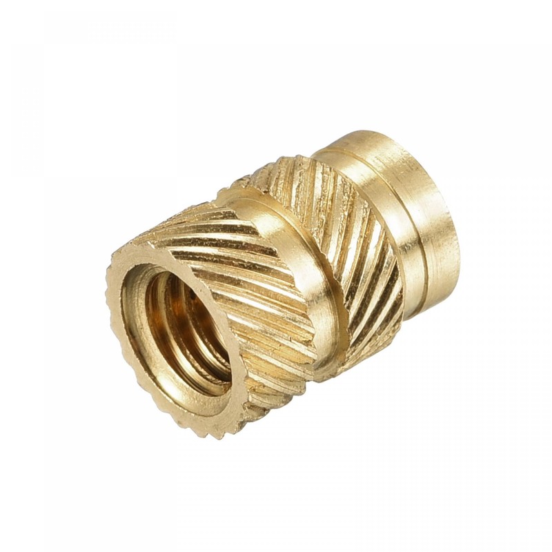 TOP-VIGOR 60Pcs M4 Threaded Knurled Insert Nuts, M4 x 8mm