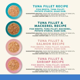 Applaws Natural Wet Cat Food in Gravy, Limited Ingredient Canned Wet Cat Food, No Additives, Made with Natural Ingredients, Fish Selection in Gravy Cans (24 x 2.47oz Cans)