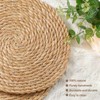 Woven Placemats, 6PCS Rattan Placemats, 30cm Handmade Weave Placemat, Natural