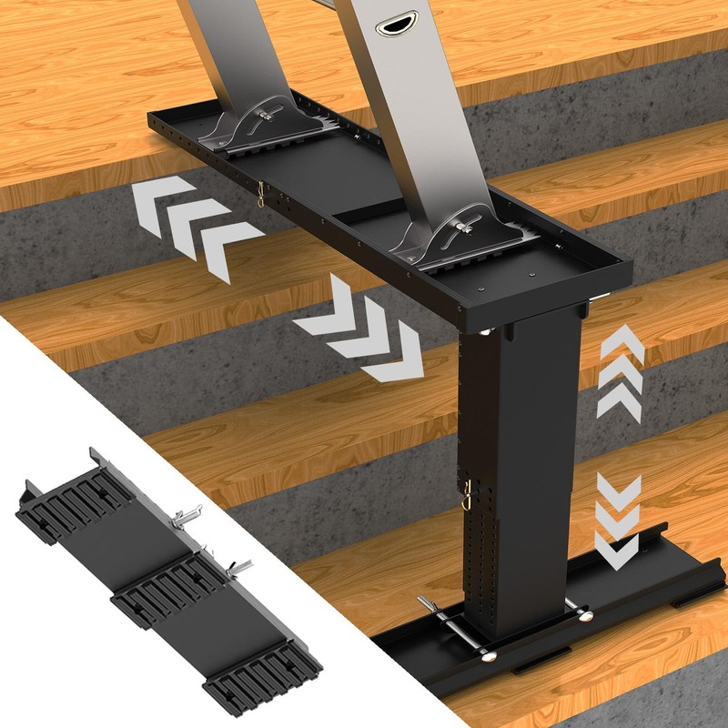 DITKOK Heavy Duty Foldable Ladder Leveler for Stairs, Large Ladder