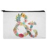 Ampersand & Floral Makeup Cosmetic Bag Organizer Pouch