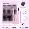 Lash Clusters Kit Natural Eyelashes Individual D-Curl Soft Cluster Lashes