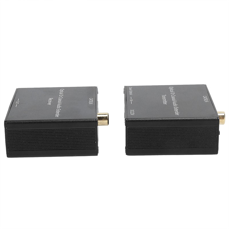 Digital Audio Extender Coaxial and Optical Fiber Converter for Cat5e/6