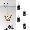 Laroal 4PCS Ceiling Hooks for lights With Cable Retaining Bolt