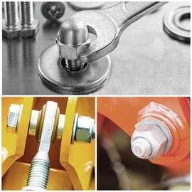 LBYNKY 50 Pcs 3/8" x 13/16" Stainless Steel Flat Washers, SAE (18-8) 304 Washers for Machinery Repair, 3/8" ID x 13/16" OD X Thk.0.047"