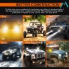 Par Faros De Lupa Led Luz Doble Color Para Moto
