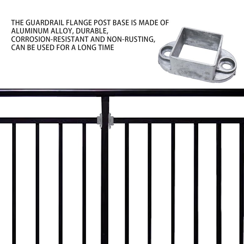 MY MIRONEY 10PCS 2" x 2" Square Post Flange Base
