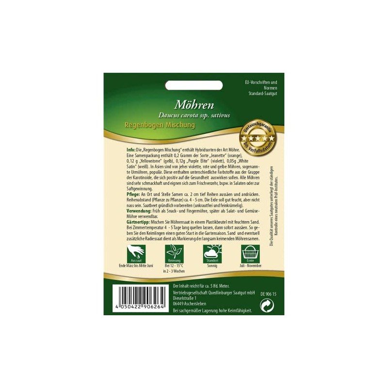 Quedlinburger Carrot Rainbow Mix, 1 Serving