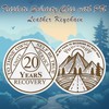 IELCJJ 20 Years Triplate Sobriety Coin - Sobriety Chip -