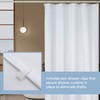 FRESH IDEAS Shower Curtain Liner with Shower Clips, Easy On/Off