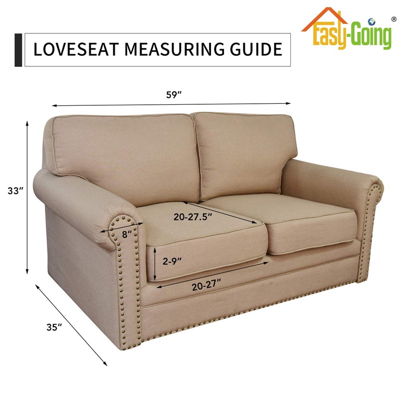 Easy-Going 3 Pieces Stretch Couch Cover Sofa Cover for Dogs