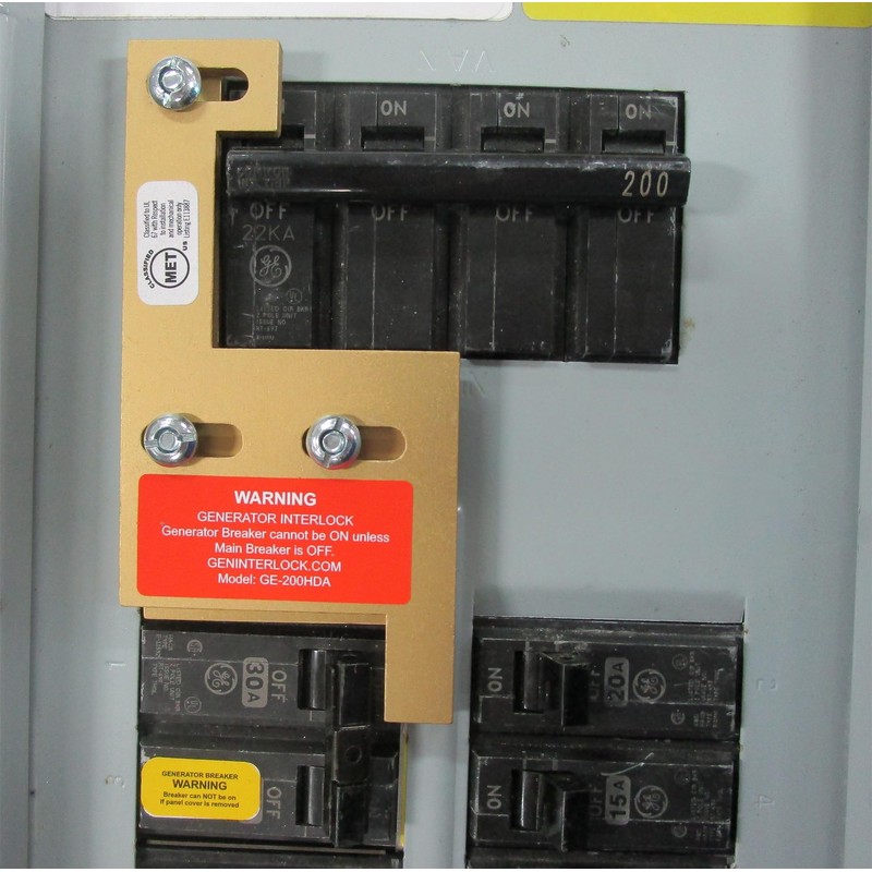 GE-200HDA GE General Electric Generator Interlock Kit for Verticle Main