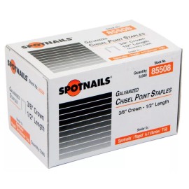 Spotnails 85508 3/8" Crown 1/2" Length Galvanized Staples 20 gauge 5000 staples