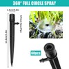 60 pcs 360 Degree Water Irrigation Drippers Drip Emitters, Adjustable