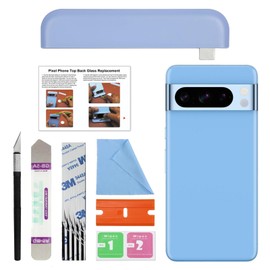 GREEN FUSION Compatible with Pixel 8 Pro Upper Back Glass Replacement, Top Rear Glass Cover for Pixel 8 Pro (Top Section), Includes Repair Tools & Instruction, Bay