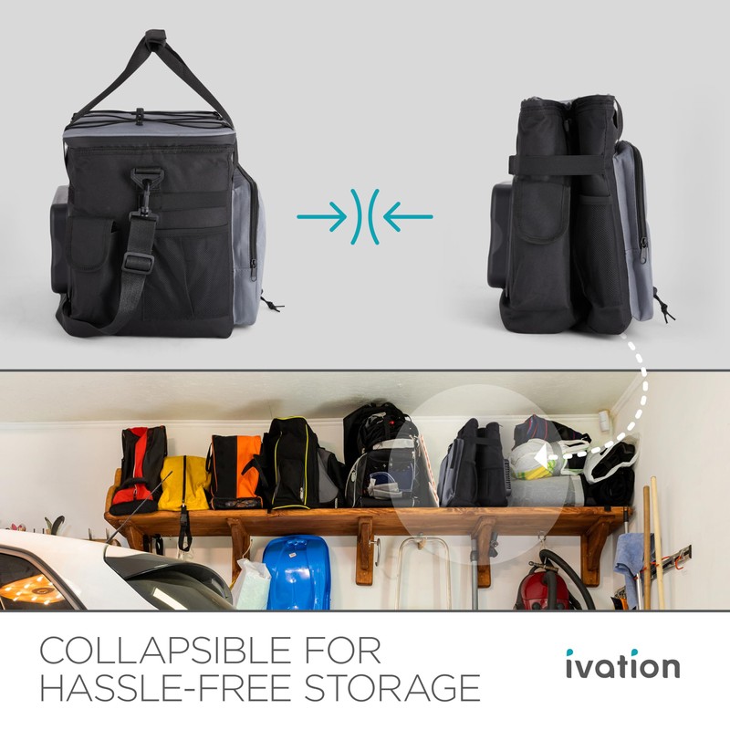 Ivation Portable Electric Cooler Bag | 18L Soft Sided Thermoelectric