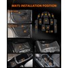 CDEFG for 2024 2025 2026 Trax Center Console Liner Mats
