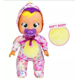 Hesstian 9-inch baby doll, real tears, metallic dinosaur-theme