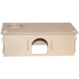 Hamsterwelten Goldhamsterhaus Traumpalast - Multi-Chamber House Glued, 3 Chambers, Removable Roof & Large Entrance - Living Labyrinth