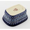 Polish Pottery Market Butter Dish with Lid, 5.75" L x