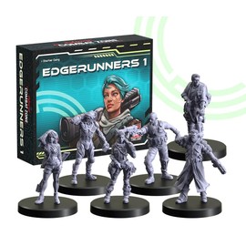 Monster Fight Club Cyberpunk Red Combat Zone Miniatures Expansion: Edgerunners 1 Starter Gang