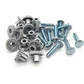 DryFur Pet Carrier Metal Fasteners Nuts Bolts (7/8" Short Bolts, 16 Pack)