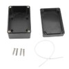 DXiongW IP65 Waterproof Junction Box Black Surface-Mounted Distribution Box Outdoor