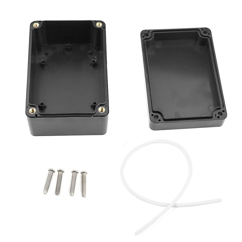 DXiongW IP65 Waterproof Junction Box Black Surface-Mounted Distribution Box Outdoor