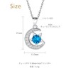 FindChic 925 Silver Necklace, Women's, 12 Months, Birthstone Synthetic Stone,