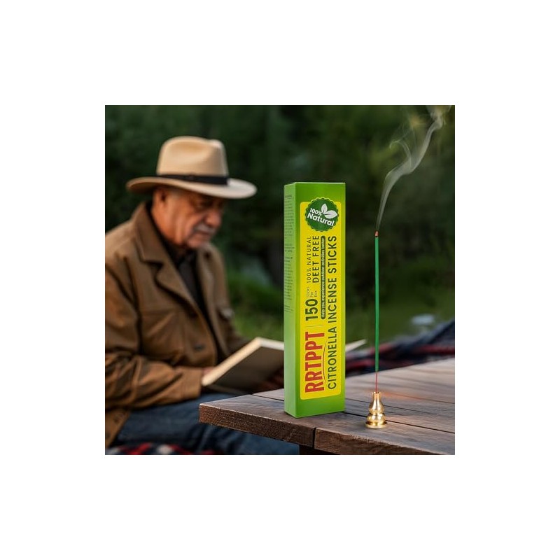 Citronella Incense Sticks with Natural Essential Oils - 150 Count