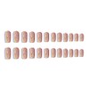 Rainbow Nail Tips 24 Pcs Glitter Nails for Wedding, Party,