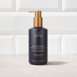 Aromatherapy Associates Replenishing Hand and Body Wash - Enriched with Hydrolyzed Oat Protein, Lavender, Ylang Ylang, Ho Wood, Moisturizing Hydrating