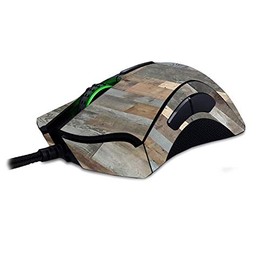 MightySkins Skin Compatible with Razer Deathadder Elite - Gray Wood | Protective, Durable, and Unique Vinyl Decal wrap Cover | Easy to Apply, Remove, and Change Styles | Made in The USA