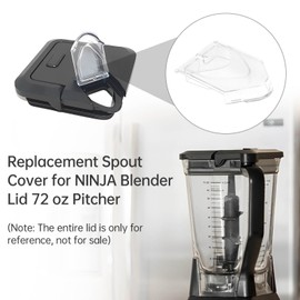 Replacement Pour Spout Covers for Ninja Blender Lid 2PC, Spout Covers for Ninja Blender 72 oz Square Pitcher, Compatible with NJ600-NJ602 and BL500-BL781, Blender Accessories