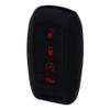 2PCS Black Silicone Remote Key Fob Cover Protector, 4 Buttons